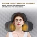 Fisiorest 3 in 1 Neck Massager, Heated Massage Neck Pillow, Cervical Massage Traction Bed Back Pillow, Sleeping Cervical Massage Pillow, Relax Cervical Vertebra (Black) - 2