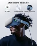 INIU Link Kabel mit Ladeanschluss 5m, Kompatibel mit Oculus Meta Quest 3s, Quest 3 2 1 Quest Pro und Pico 4, PC Steam VR Zubehör, High Speed 2.5Gbs USB C Datenkabel PC zu PC für VR Headset Accessories - 5