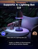 Govee Lampada da Tavolo senza Fili, RGBICWW Lampada da Comodino LED Compatibile con Mattel Alexa, Dimmerabile 500lm e Ricaricabile 4800mAh, 72 Scene, 2700-6500K per Soggiorno Camera da Letto Scrivania - 7