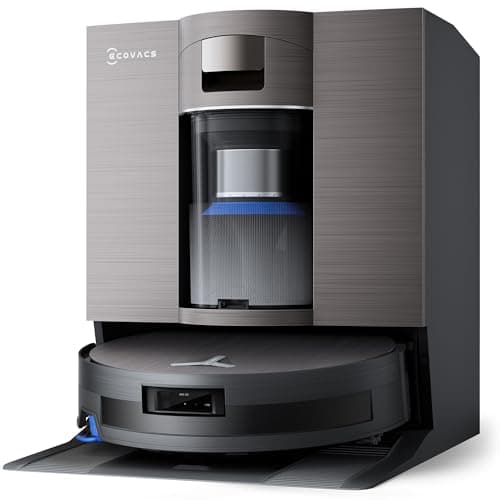 ECOVACS X11 OMNICYCLONE Robot Aspirapolvere Lavapavimenti, BLAST e 19.500 Pa, Boost di Potenza Ultrarapido, OZMO ROLLER 2.0, Altezza Massima di Salita di 4 cm, Rullo Esteso, Svuotamento Automatico