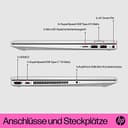 HP Pavilion x360 2-in-1 Convertible Laptop | Intel Core i7-1355U | 14 Inch FDH Touchscreen | 16 GB DDR4 RAM | 512 GB SSD | Intel Iris Xe | Windows 11 Home | QWERTZ | Natural Silver - 6