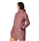 Columbia Heavenly Long Hooded Jacket Chaqueta Acolchada con Capucha, Fig, S para Mujer - 4