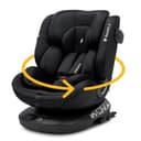Osann Eno360 2 – 360 Grad drehbarer Kindersitz, i-Size Kinderautositz ab Geburt 0 – 12 Jahre, mitwachsender Reboarder mit Isofix (40-150 cm) – All Black - 1