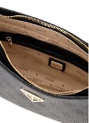 GUESS Noelle II Top Zipper Shoulder Bag Coal Logo - 3