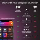 Philips Hue Devote Pannello Smart LED, White and Color Ambiance, Rotondo, diametro 30cm, 16.6W, 2000 Lumen, Cornice bianca, Illuminazione degli spazi interni, pack da 2 - 8