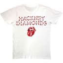 The Rolling Stones T Shirt Hackney Diamonds Logo Nue offiziell Unisex Weiß L - 1