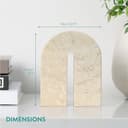 Navaris Estatua Decorativa de Mármol - Versátil Decoración Adornos Pisapapeles y Sujetalibros - Figuras Decorativas para Decoracion de Hogar Salon Casa u Oficina Moderna - 7