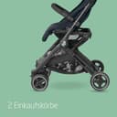 Maxi-Cosi Lara2 Baby Kinderwagen, 0–4 Jahre, 0–22 kg, federleichter, kompakter Buggy, 3 Liegepositionen, flache Liegeposition, klein zusammenklappbar, Schultergurt, Essential Graphite - 6