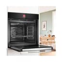 Bosch HBG7741B1 - Forno da incasso Smarter serie 8, 60 x 60 cm, prodotto in Germania, nero, pirolisi e idrolisi, autopulente, Air Fry, Bosch Back Assist, 4D aria calda, touch screen a colori e anello - 2