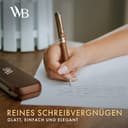 Wordsworth and Black Ballpoint Pen Set - Atemberaubender Luxus-Stift aus Bambus Braunholz, Goldfinish, nachfüllbar, bester Kugelschreiber für Männer & Frauen - 4
