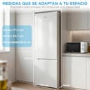 Midea Frigorifico Combi Blanco de 262 L | 55 cm x 177 cm | Nevera Combi con Congelador de 65L y Tecnología Low Frost - Refrigerador Independiente de Bajo Consumo, Puertas Reversibles, Silencioso 39 dB - 3