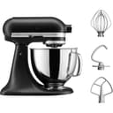 Kitchenaid Planetaria - Artisan - Robot da Cucina con testa inclinabile e 3 accessori - 4.8 L - Impastatrice - Color Nero Opaco - 3