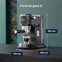 De'Longhi Dedica - Cafetera de Bomba de Acero Inoxidable para Café Molido o Monodosis, Cafetera para Espresso y Cappuccino, Depósito de 1.3 Litros, Sistema Anti-goteo, EC685.BK, Negro - 9