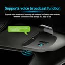 Decumeby Altoparlante per Auto Bluetooth, Altoparlante Bluetooth Vivavoce per GPS e Musica, Supporta 2 Telefoni Collegati, Kit Telefono Vivavoce con Sensore di Vibrazione - 5