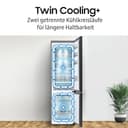 Samsung RL38T607BB1/EF Kühl-Gefrierkombination, 203 cm, 387 l, Kühlschrank mit Gefrierfach, Twin Cooling+, No Frost+, SpaceMax, Optimal Fresh+, Humidity Fresh, Premium Black Steel - 4