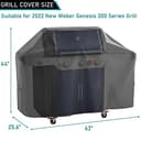 ZJYWSCH Cubierta de Parrilla para Parrilla de Gas Weber Genesis 300 Series 2022 de 3 quemadores para Exteriores, Impermeable, 7757 para Genesis E-325s EPX-335 EX-325s S-325s SP-E-335 E-335 S-335 - 2