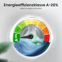 Hisense WF3S1043BW3 Waschmaschine mit Dampffunkunktion, 10.5 kg, 1400 U,min, 19 Programme, WIFI, ConnectLife, Power JetWash, Aqua Stop, Auto Wash, Quick Wash, Steam Refresh, EEK A-20 Prozent - 5