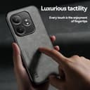 Lucyliy Compatible with Realme GT Neo6 Phone Case Skin-friendly feel, built-in magnetism, anti-drop protection Dark grey - 4