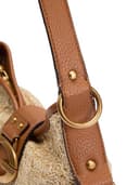 GUESS Schultertasche Camden Mini Shoulder Bag Natural/Cognac beige - 5