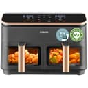 Cosori Grande Freidora de Aire-True Metal-8,5 Litro Doble Cesta Air Fryer-Alta Potencia y 55 % Eficiencia Energética-Temperadura Dual（35-230℃）-10 Modos-Panel Táctil Multifunción-Máx 10 Personas - 1