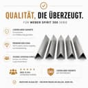 Premium Aromaschienen für Weber Spirit 300 Serie (E310, E320, E330) | 5er Set V2A Edelstahl 1.4301 | Rostfrei, extra langlebig & 100% Passgenau ab 2013 | Flavorizer Bars Ersatz Brennerabdeckungen - 4