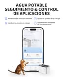 PETKIT EVERSWEET MAX Fuente para Gatos Sin Cable, con Sensor de Movimiento, Control de App, con 5000mAh Batería Recargable, 3L Bebedero Gatos Automático, Bandeja de Acero Inoxidable - 4