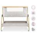 Moby-System Dreemy 3in1 Beistellbett Baby & Reisebett mit Matratze - 7-stufig höhenverstellbar, abnehmbare Seitenwand, 4 Transporträder, für Kinder bis 9 kg - 4