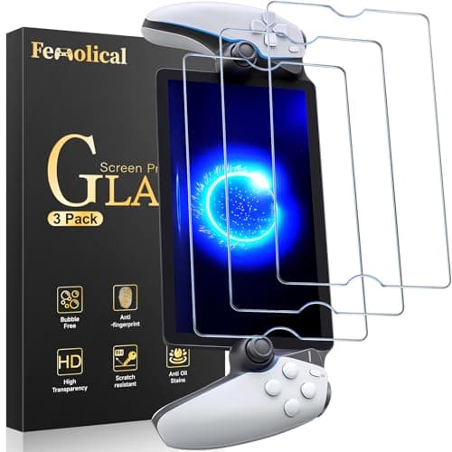 Fenolical 3-Pack Screen Protector Tempered Glass for PlayStation Portal Remote Player 8 inch 2023, Transparent HD Clear Anti-Scratch Screen Protector for PlayStation PS Portal Remote 8.0'' Player