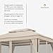 blumfeldt Mondo Dual - Gazebo, 3x4, Doppio Tetto & Zanzariere, Telaio in Metallo Antiruggine, Tende per Privacy, Resistente Gazebo da Esterno, Facile da Montare, Beige - 4