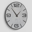 Giallobus - Reloj Premium - Simple Relief - Madera de MDF - Premium 30x30‎‎cm - n.12 White Cement - Artesano Made in Italy - Silencioso - Idea de Regalo - Doble Nivel Moderno - 2