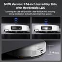 roborock Saros 10 Robot Vacuum Cleaner 22,000 Pa, 3.14-Inch Ultra Slim, Zero-Tangling, AI 3.0 Obstacle Avoidance, Auto Detachable Mop, 80°C Mop Washing, Hot Water Dock Self Cleaning (White) - 2