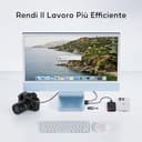 PULWTOP USB C HUB Per iMac 24“ 2021/2023/2024,7 In 1 HUB USB Per iMac M1/M3/M4, Accessori iMac Con USB C 10Gbps,3*USB A,Lettore Di Schede SD/TF,Supporto Espandere M.2 NVME SSD(Non Incluso),Azzurro - 5