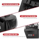 Batería de Repuesto para batería Bosch de 18 V, 6,0 Ah, 6000 mAh, 2 Unidades, Compatible con BAT618 BAT618G BAT609G BAT619 BAT619G BAT610G BAT610 con LED (baterías de Herramientas de 18 V) - 3