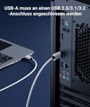 Syntech Link Kabel 5M, Kompatibel mit Oculus Meta Quest 3/3S, Quest2/1/Pro und Pico 4, PC Steam VR Zubehör, High Speed Datenübertragung, USB 3.0 zu USB C Kabel für VR und Gaming PC, Weiß - 4