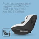 Maxi-Cosi Rivestimento Seggiolino, Fodera estiva in cotone biologico per Pearl 360 e Mica (Eco), Copriseggiolino auto, 100% cotone naturale traspirante, lavabile in lavatrice, bianco naturale - 2