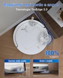 ECOVACS DEEBOT T50 PRO OMNI Gen2 Robot Aspirapolvere Lavapavimenti, (Migliorato da T30 PRO), 21000 Pa, Spazzola Laterale Estensibile e Lavapavimenti, Aggiunta Automatica Soluzione Detergente - 3