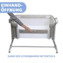 Chicco Next2Me Magic Evo, Beistellbett für Babys, mit Schaukelmodus, Kippfunktion, aufklappbarem Seitenteil, Verstellbarer Höhe, 4 Rädern, inkl. Matratze und Reisetasche, Beige - 2