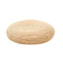 Pvczool Cuscino di Tessitura Fatto a Mano Pouf Naturale Rotondo Riempire Il Cuscino di Seta di Seta Cuscino Sedia Yoga Morbido Cuscino di (B) - 1