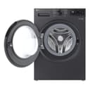LG F2X7SLIM9B Waschmaschine, Frontlader, 9 kg, Dampffunktion, AI Wash, Inverter Direct Drive, Restzeitanzeige, Schwarz - 3