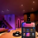 Philips Hue White and Color Ambiance Starter Kit, 3 Faretti Smart, con Bluetooth, Dimmerabili, Attacco GU10, 1 Bridge Hue Controllo Completo del Sistema e 1 Telecomando Hue Smart Button, Bianco - 2