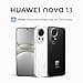 HUAWEI nova 13 Smartphone, 12GB+256GB, 6.7 Inch OLED Display with Flat Edges, a 60MP Ultra Wide Angle Portrait Front Camera, AI Best Expression, 100W Supercharge, 5000mAh Battery, White - 2
