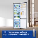 Samsung EcoFlex AI Frigorifero Combinato RB38C600CS9/EF, Wifi, All-Around Cooling, Space Max, Total No Frost, 390 L, LxAxP: 59,5 x 203 x 65,8 cm, Silver - 5