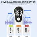 Termometro Digital para fiebre para bebés,niños y adultos,Termometro bebe infrarrojo sin contacto para la Termómetro frente,con mediciones precisas instantáneas,alarma de fiebre,℃ y ℉ Conmutable - 4