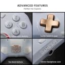 GameSir Cyclone 2 Wireless Controller - 1000Hz Polling Rate, TMR Joysticks, Hall/Micro 2-in-1 Triggers for PC/Switch/Android/iOS, PC Gaming Controller with Charging Dock(White) - 9