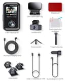 VANTRUE E360 ACE 5.2K Panorama+1440P Dashcam mit Dual STARVIS 2 HDR Nachtsicht, 3 Kanal 360° Dash Cam inkl. Tragehalterung zum Handheld, Sprachgesteuerte Auto Kamera, App, 1.54″ Touchscreen, Parkmodus - 9