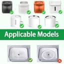 STFALI 5 Stück Katzenbrunnen Filter, Kompatibel mit PETKIT Trinkbrunnen Unit 3.0, mit Harz und Aktivkohle, Ersatzfilter für Petkite Eversweet Solo 2/Solo SE/Eversweet 3 Pro/2S/3 & CYBERTAIL - 5