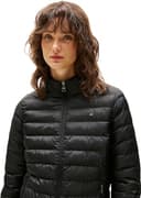 Tommy Hilfiger Donna Piumino Padded Global Stripe Jacket con Cappuccio, Nero (Black), XL - 3