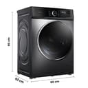 Cecotec Lavadora 10Kg de Carga Frontal Bolero Dresscode 10500 Inverter Steel A. 1950W, 1400 rpm, Motor Inverter Plus, Bajo Consumo, 16 Programas, Lavado con Vapor, Delay Start, Acero - 2