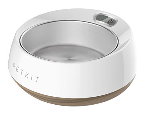 Petkit P511 Fresh Smart Digital Füttern, Hunde & Katzenschüssel in Holz Struktur für Wasser & Futter Antibakteriell & Waschbar