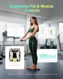 RunSTAR Körperfettwaage, Personenwaage digital mit 8 Elektroden für Körpergewicht und Körperfett, BMI, Muskelmasse und Analyse von 28 Körpermaße App-Nutzung, 3-Metrik-Anzeige, 180kg - 5